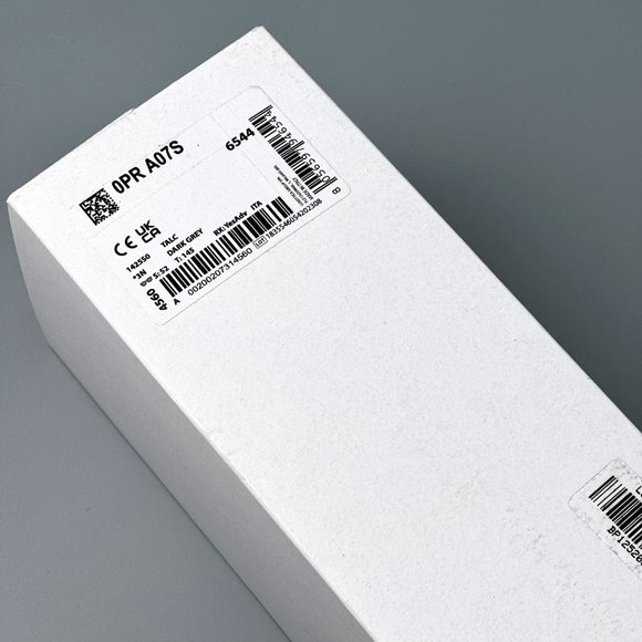 Prada PR A07S 1425S0 Sunglasses Talc White Dark Grey Rectangle Unisex - Picture 11 of 11